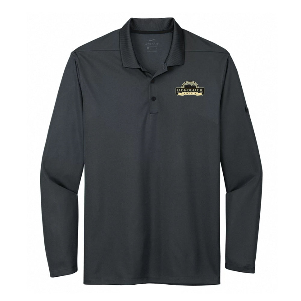 Devolder Farms Adult Nike Dri-Fit Micro Piqué 2.0 Long Sleeve Polo