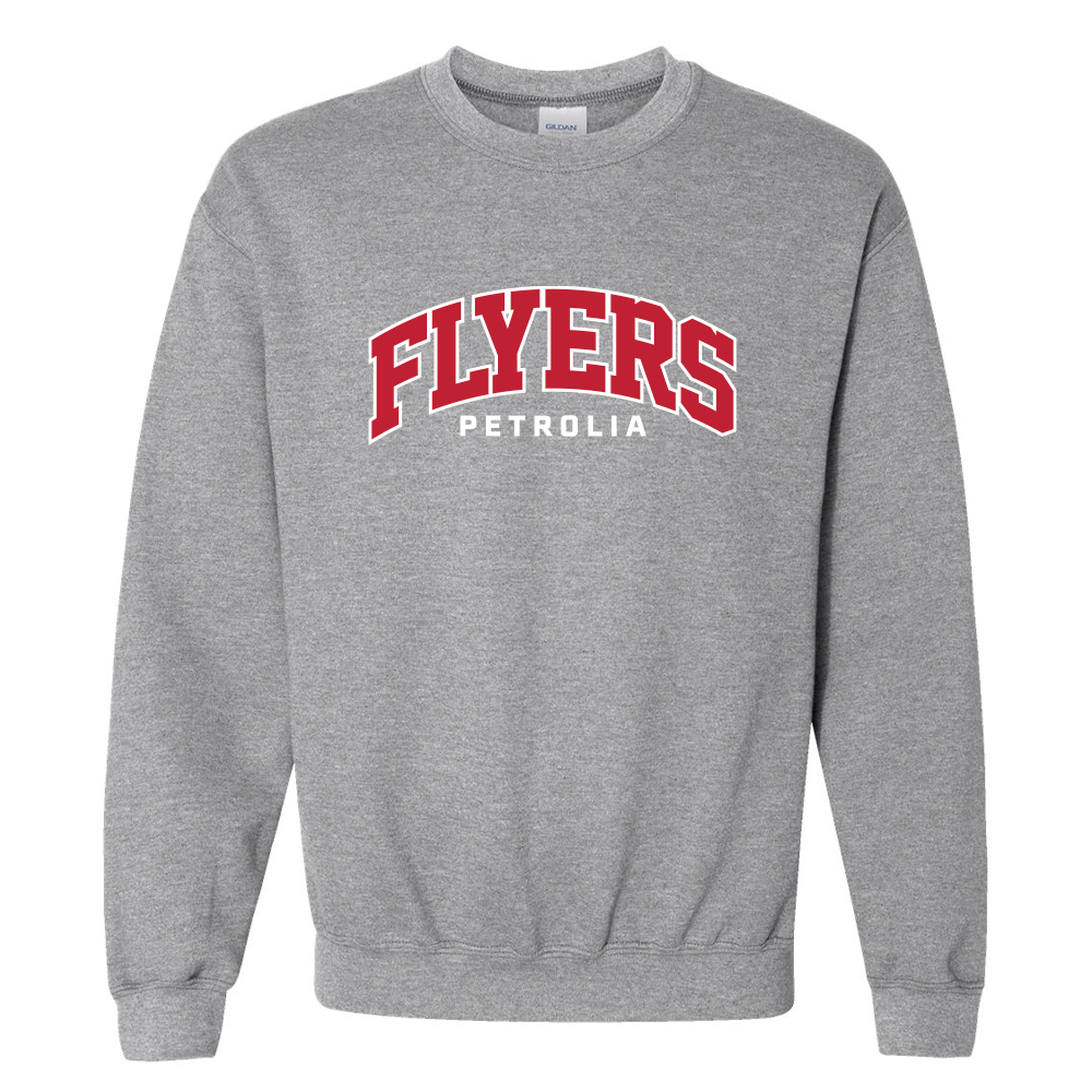 Petrolia Flyers Adult Twill Heavy Blend Crewneck Sweatshirt