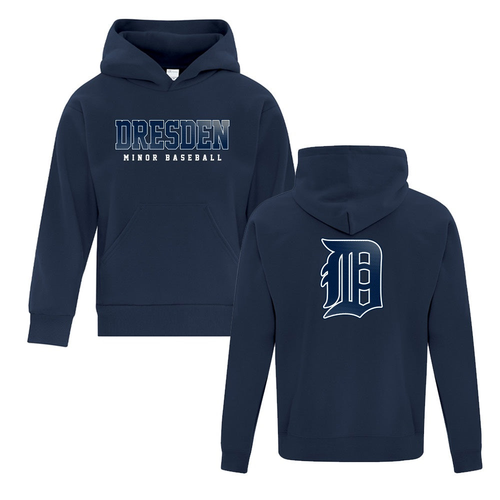 Dresden Minor Baseball Youth Fleece Hooded Sweatshirt