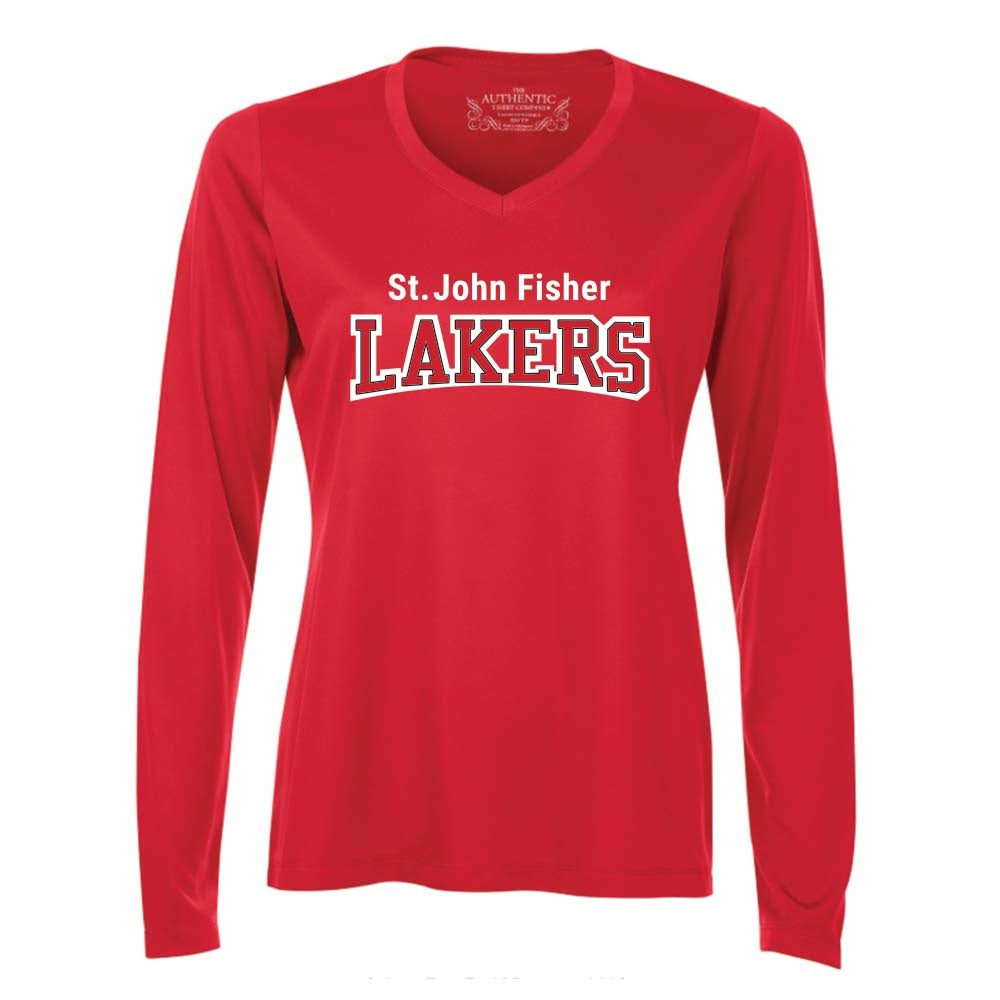 St. John Fisher Ladies' Pro Team Long Sleeve V-Neck
