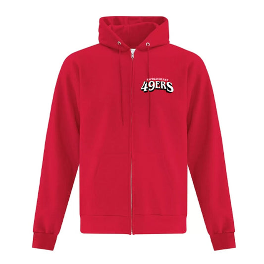 Sacred Heart Adult Everyday Fleece Full Zip Hooded Sweatshirt