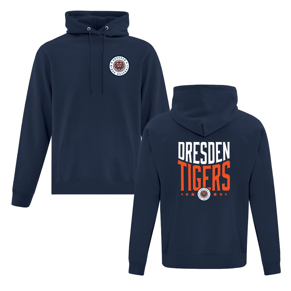 Dresden Minor Baseball Adult Fleece Hooded Sweatshirt