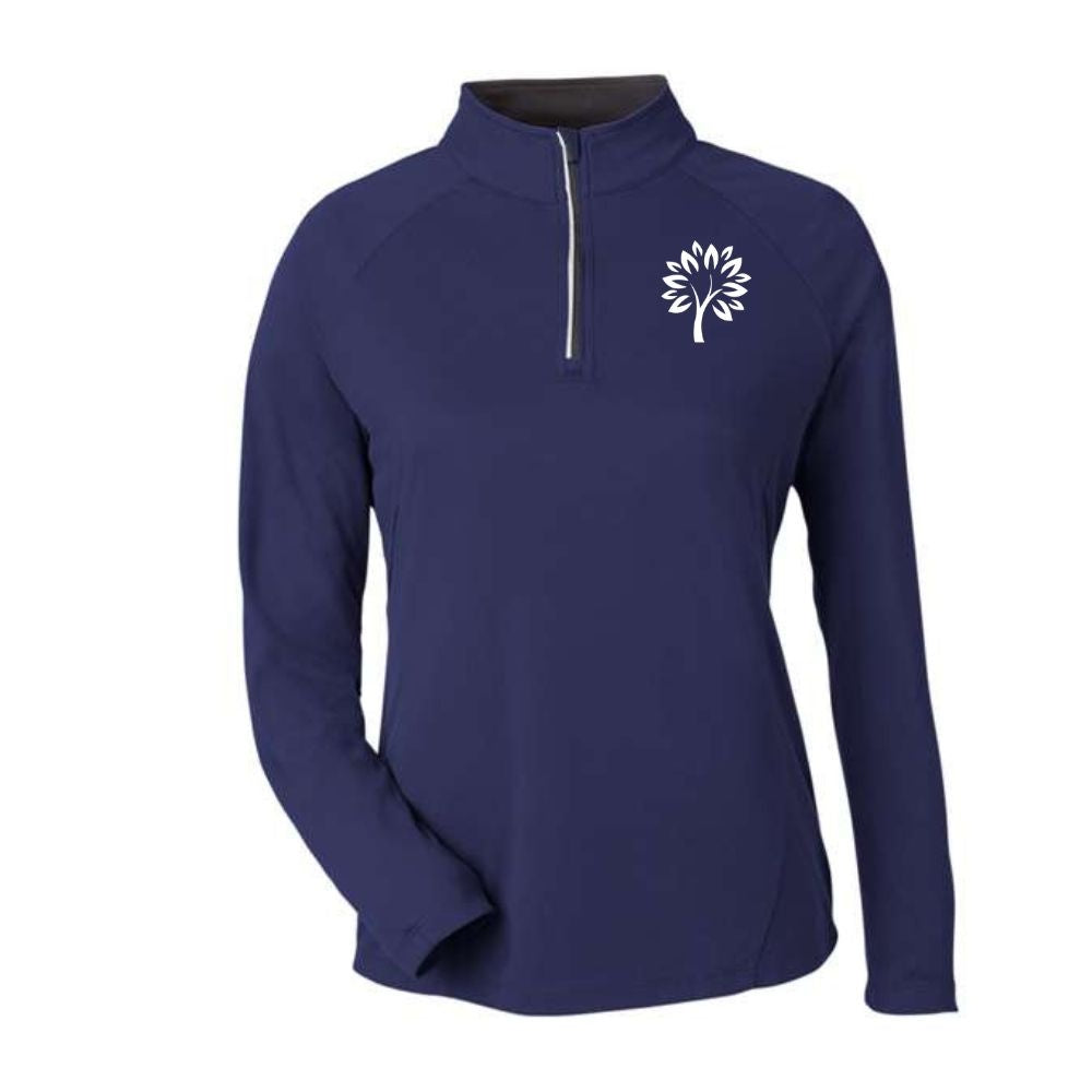 Mortgage Wellness Ladies' Performance Pique Quarter-Zip Pullover