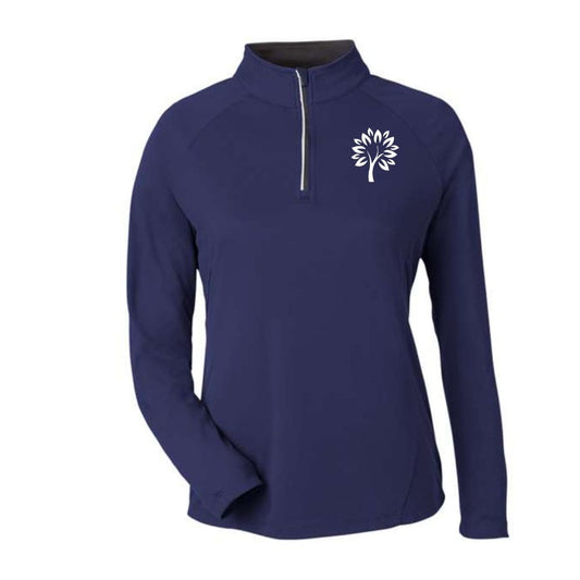 Mortgage Wellness Ladies' Performance Pique Quarter-Zip Pullover