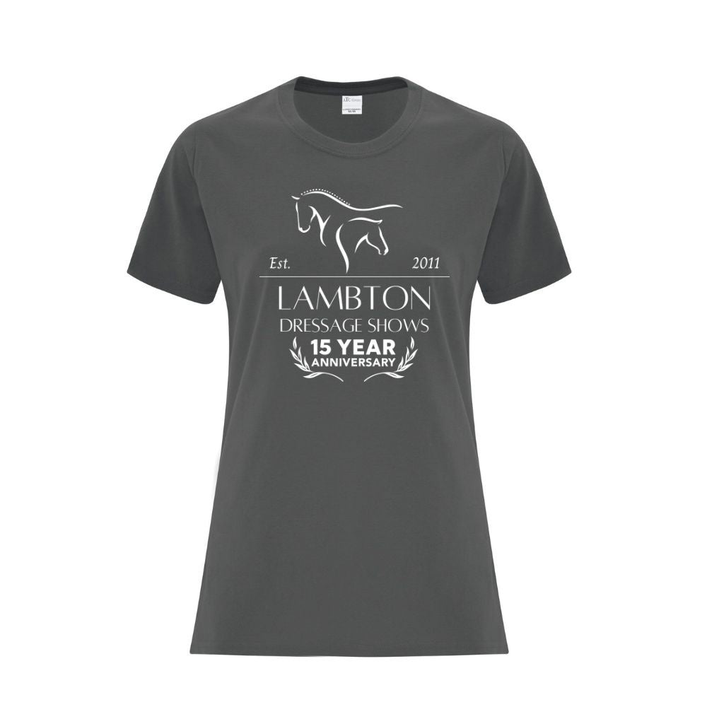 Lambton Dressage Shows Ladies' Cotton T-Shirt