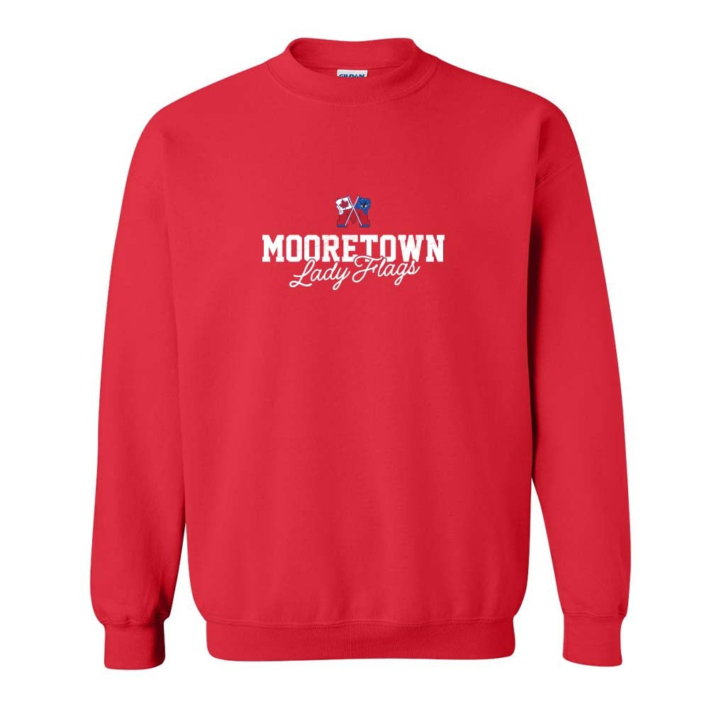 Mooretown Lady Flags Youth Heavy Blend Crewneck Sweatshirt
