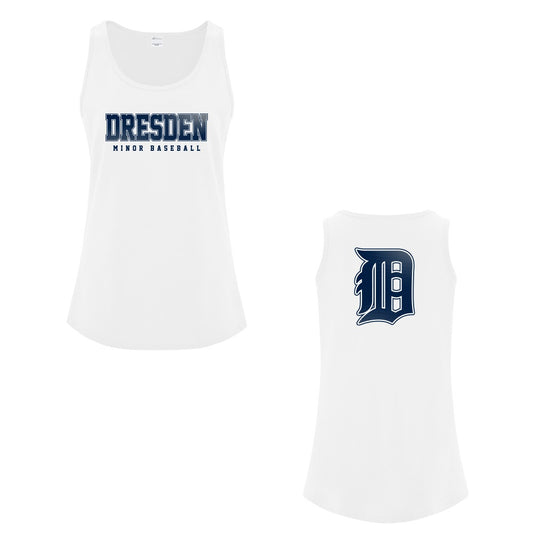 Dresden Minor Baseball Ladies' Cotton Tank Top