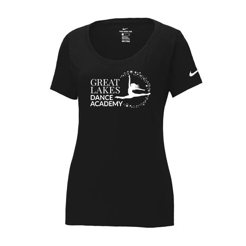 Great Lakes Dance Ladies' Nike Dri-FIT Cotton/Poly Scoop Neck Tee