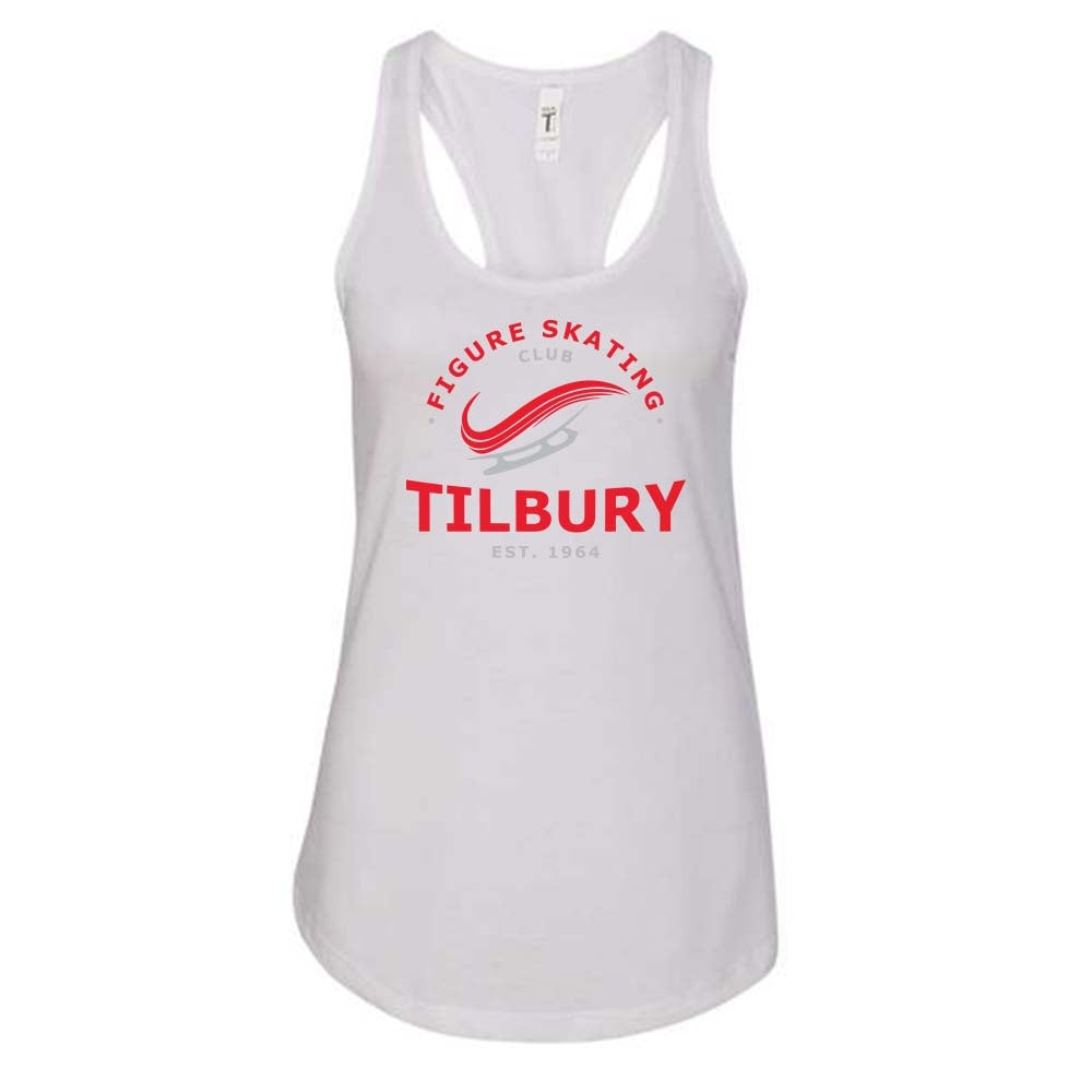 Tilbury Figure Skating Ladies' Ideal Racerback Tank (Alt. Logo)