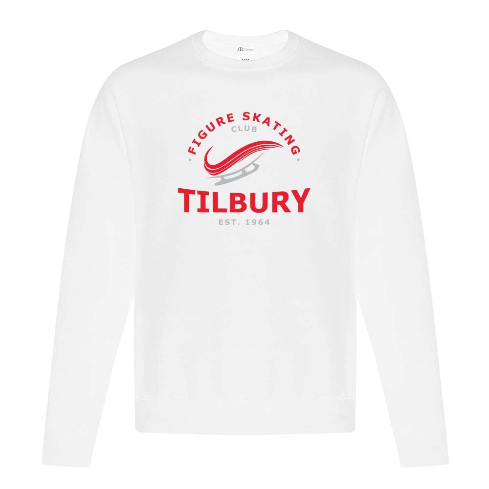 Tilbury Figure Skating Adult Fleece Crewneck Sweatshirt (Alt. Logo)