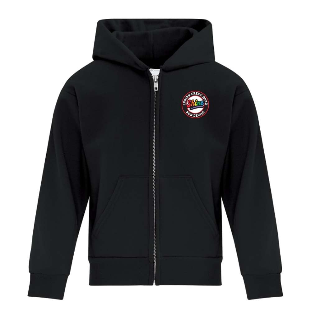 Indian Creek Road Youth Fleece Full Zip Hooded Sweatshirt