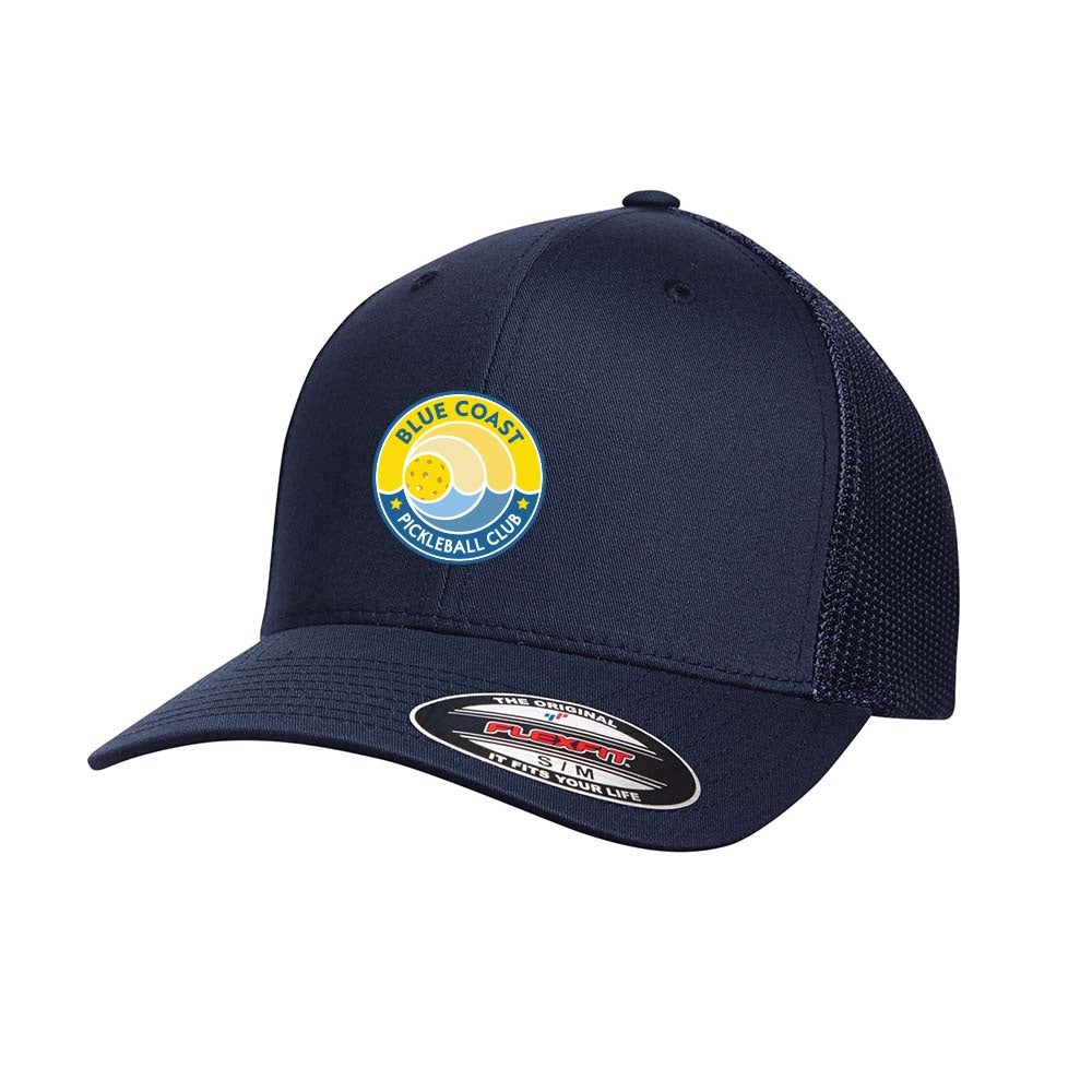 Blue Coast Pickleball Flexfit Trucker Mesh Cap