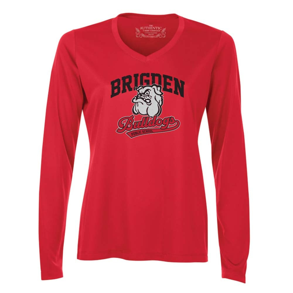 Brigden Ladies' Pro Team Long Sleeve V-Neck