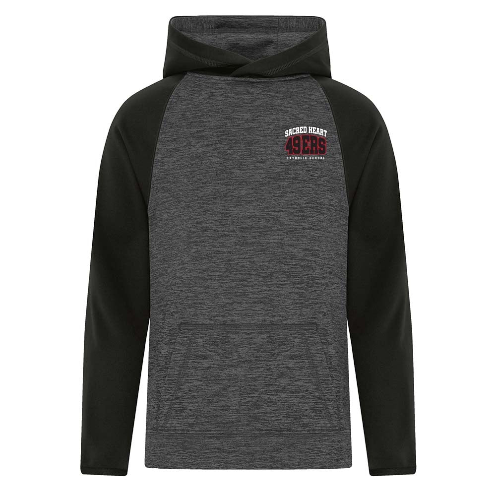 Sacred Heart Youth Dynamic Heather Fleece Two Tone Hoodie