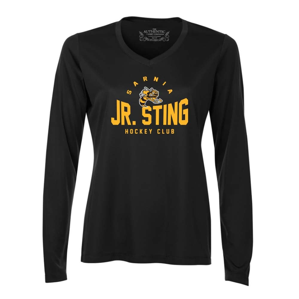 Sarnia Jr Sting Ladies' Pro Team Long Sleeve V-Neck