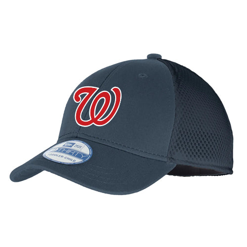 Wyoming Wranglers Youth New Era Stretch Mesh Fitted Cap