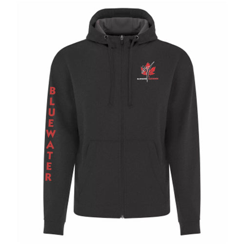 Petrolia Bluewater Tae Kwon Do Adult Game Day Fleece Full Zip Hooded Sweatshirt