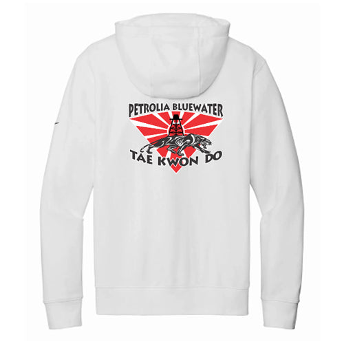 Petrolia Bluewater Tae Kwon Do Adult Nike Club Fleece Sleeve Swoosh Pullover Hoodie