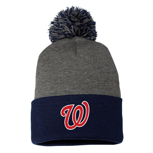 Wyoming Wranglers Cuffed Pom Pom Toque