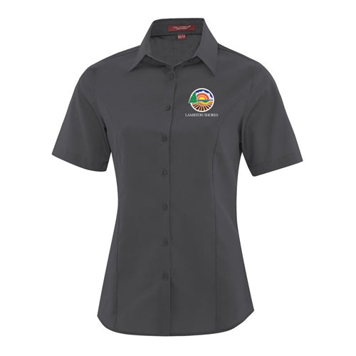 Municipality of Lambton Shores Ladies' Short Sleeve Woven Shirt